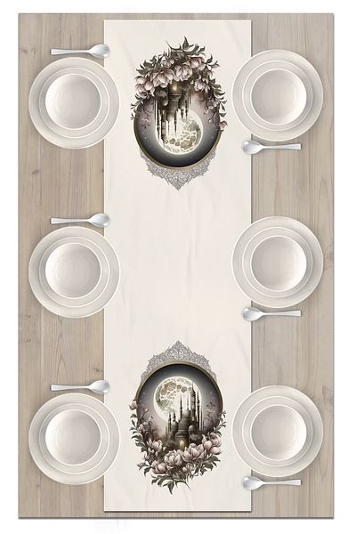 Bertille Home Ramadan Series 140x40 Cm Digital Printed Runner (Ramadan)