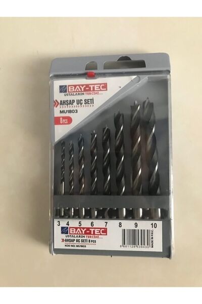 Baytec Ahşap Delme Uç Seti 8 Parça