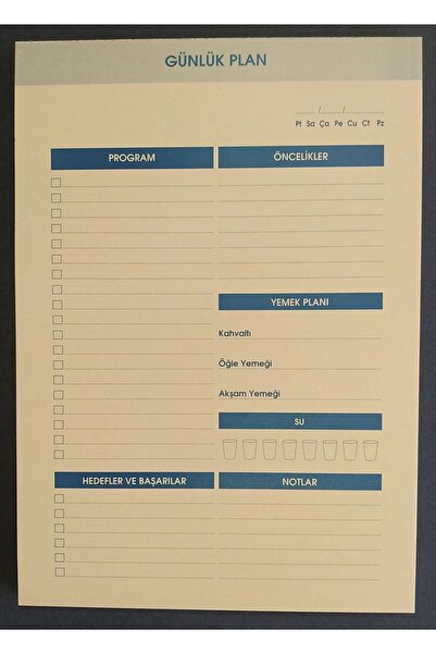 DEFTERSAN Ημερήσιος Σχεδιαστής 17x24 εκ 50 φύλλα