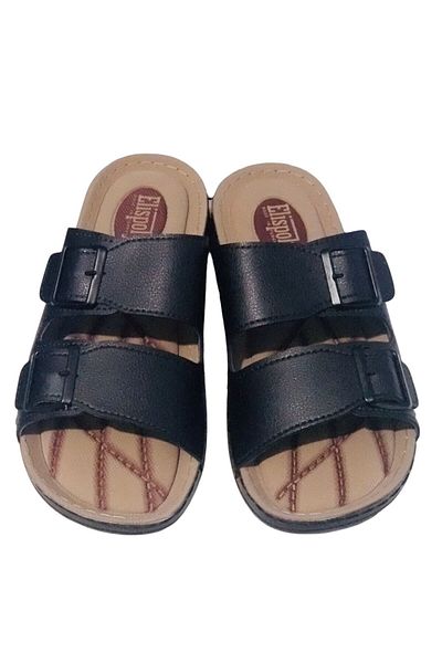 ALTUN TİCARET Elispoly Anatomical Black Men's Slippers
