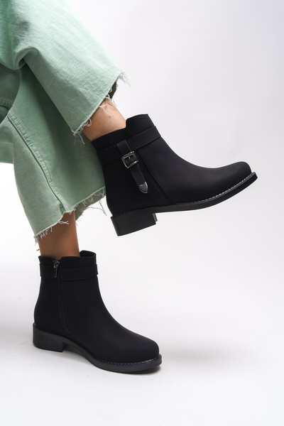 Riccon Branlihn Kadın Toka Detaylı Bot 0012492 Mat Siyah