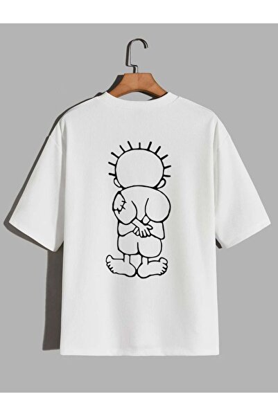 BBS "هانزالا"" تي شيرت أبيض مطبوع"