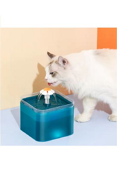 Teknopet Stylish and Durable Cat Dog Water Dispenser - Automatic Water Dispenser and Waterfall