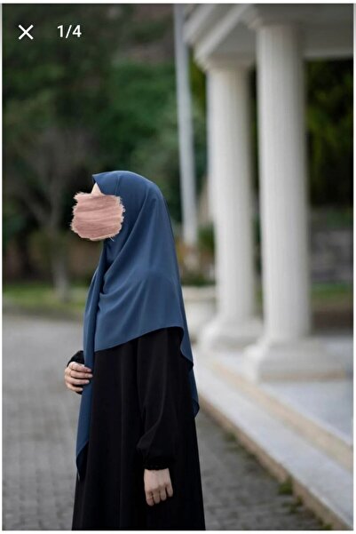 Nilbutik وشاح حريري كبير الحجم من Medine Indigo