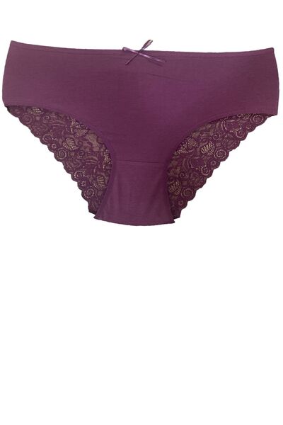 Miss Blue Moon Yüksek Bel Arka Baklava Kesim Dantelli Bato 5'li Külot 5660-2