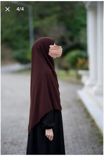 Nilbutik Μεταξωτό κασκόλ Medina σε καφέ χρώμα