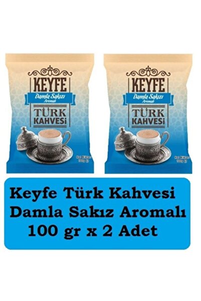 Keyve Keyfe Türk Kahvesi Damla Sakız Aromalı 100 Gr X 2 Adet