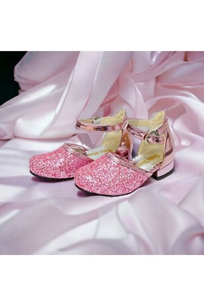 PATİK BEBE Stylish Evening Dress Shoes with Mini Heels for Girls - Size 23-25