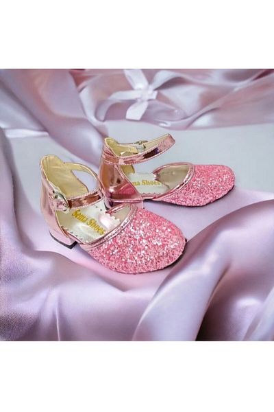 PATİK BEBE Stylish Evening Dress Shoes with Mini Heels for Girls - Size 23-25
