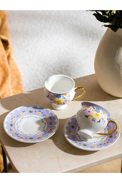 LC Waikiki Porcelain 2-Person Coffee Cup Set 80 Ml city