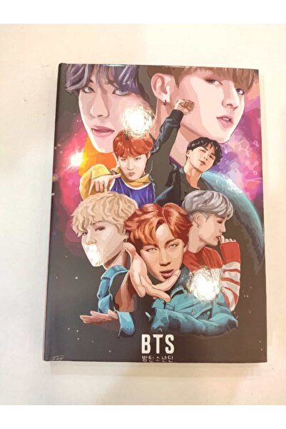 facnspt Favoriconsept - دفتر ملاحظات ذو غلاف صلب لرسوم المتحركة BTS