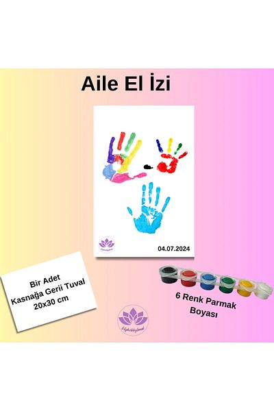 LİLYHOBBYLAND Baby Handprint Souvenir Set