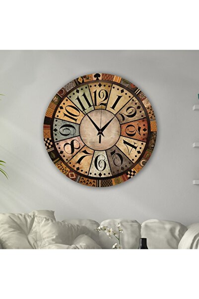 Bilge Lazer bilge Tasarım  retro   Duvar Saati 35  x 35 CM