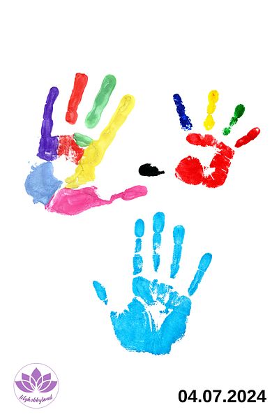 LİLYHOBBYLAND Baby Handprint Souvenir Set