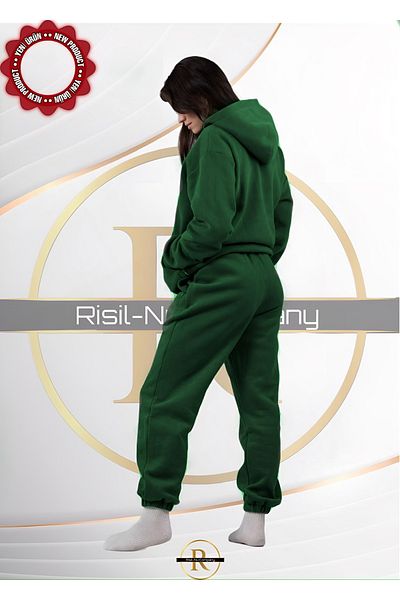 Risil-Nu Company Σετ φόρμας Unisex από χοντρό βαμβάκι - 3 κλωστές Relaxed Cut