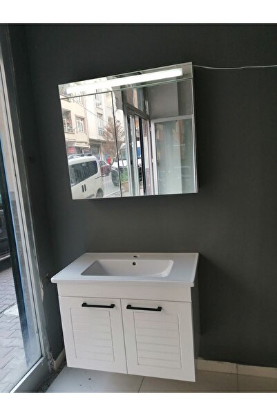 ERVA 80 cm banyo dolabı takım