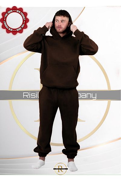Risil-Nu Company Σετ φόρμας Unisex από χοντρό βαμβάκι - 3 κλωστές Relaxed Cut