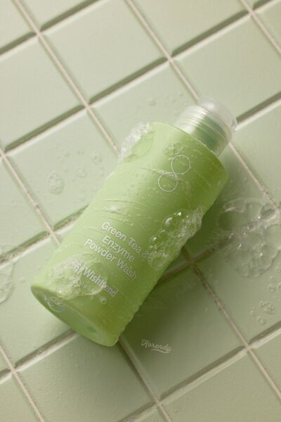 By Wishtrend Green Tea & Enzyme Powder (Korendy) Enzyme Green Tea Peeling Cleanser Washing Powder 110Gr
