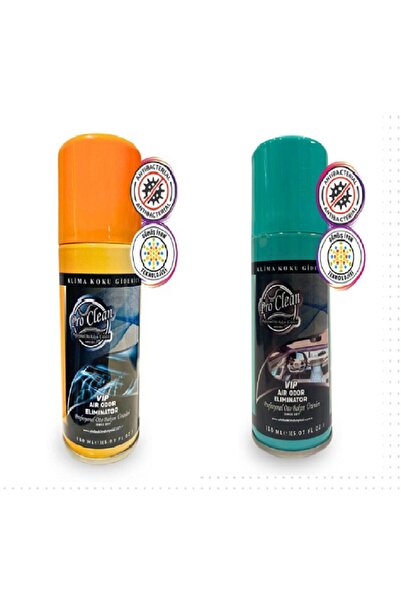 ProClean Klima Koku Giderici Temizleyici Koku Antibakteriyel Dezenfektan Turuncu&mavi