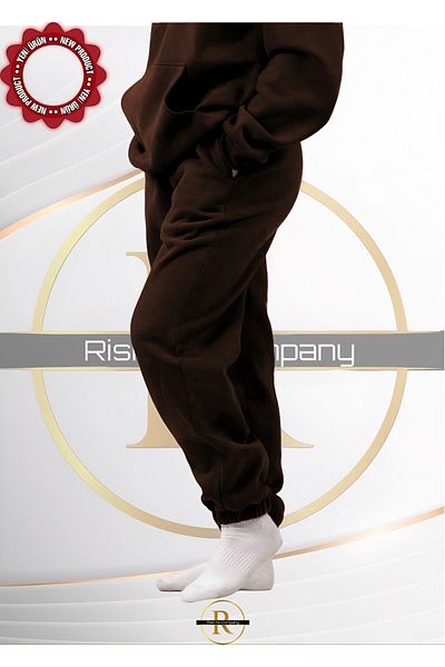 Risil-Nu Company Σετ φόρμας Unisex από χοντρό βαμβάκι - 3 κλωστές Relaxed Cut