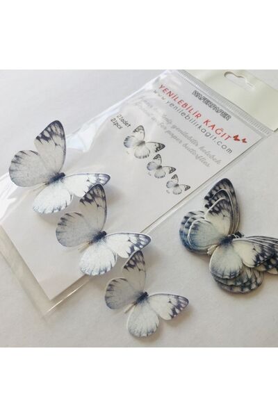 Yenilebilir Kağıt Wafer paper Hazır Kesilmiş Kelebekler