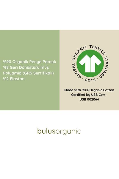 Buluş Organic Комплект от 6 ученически чорапи - за момичета - за деца - комплект от био еко продукти