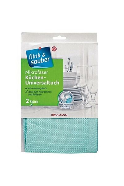 Flink Sauber Kitchen Cloth Microfiber 40 X 60 Cm 2 Pieces