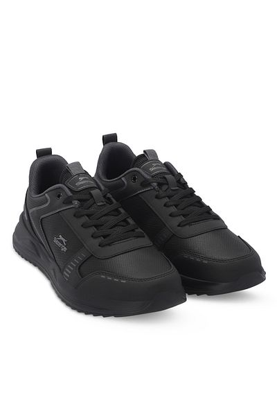Slazenger Golden I Large Size Men's Black Sneakers