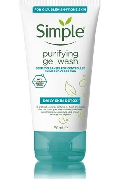 Simple Daily Skin Detox Purifying Facial Cleansing Gel 150 ml