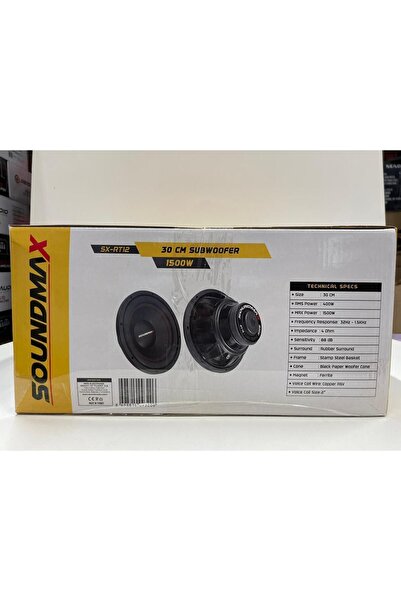 Soundmax SX-RT12 30 CM KABİNLİ SUBWOOFER BAS 1500 WATT MAXİMUM