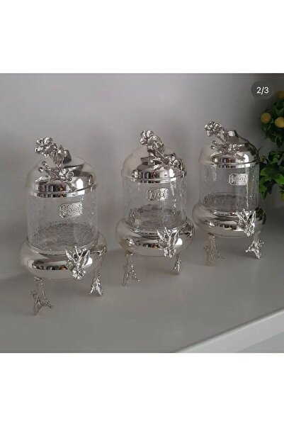 İmren Collection مجموعة مرطبانات الورد اليابانية الفاخرة مكونة من 3 قطع