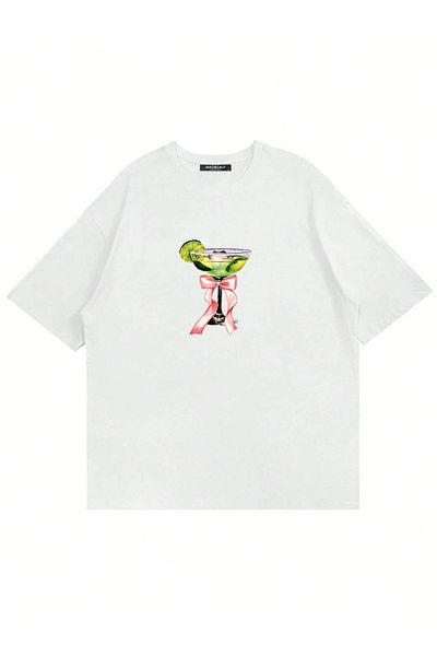 Mad&Calf Μπλουζάκι Unisex Lime Cocktail με στάμπα με λαιμόκοψη