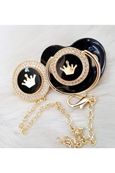 Smyak Taşlı Emzik ve Emzik Zinciri Figürlü Set