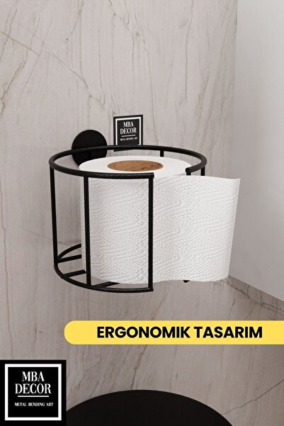 mba decor metal bending art Toaletă ergonomică neagră Lüksay - Suport pentru ...