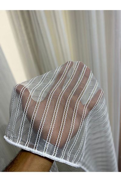 Emes Tul, Tulle cu dungi aurii pentru paste duble, pliată, 1/3, nu poate fi călcat, tul, perdea