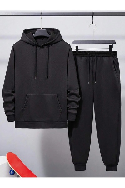 DAXİS Sportwear Company Unisex Hooded Tracksuit Set - Large Size Set of 2 Daxi̇s Sportwear Company