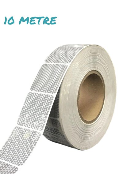 RM Tüvtürk Onaylı Reflektörlü Reflektif Fosforlu Şerit Bant Kesikli GRİ Ikaz ...