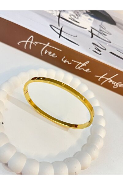 hermes boutıque Çelik Gold Taşlı Kelepçe