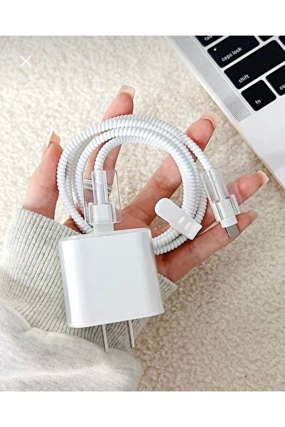 iPhone 18w/20w Uyumlu Şarj Aleti Kılıfı, Şarj Kılıfı, Şarj Kablosu Örme Aparatı, Toparlayıcı