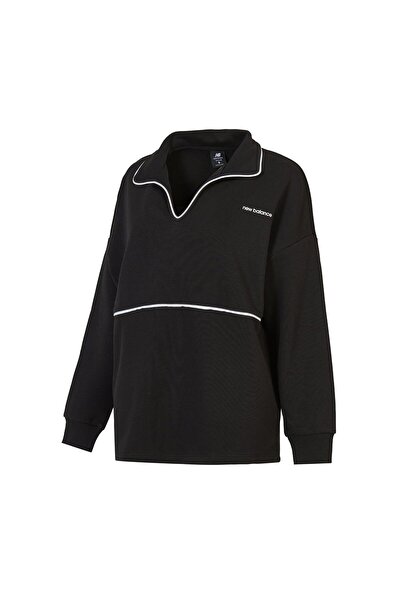 New Balance Lifestyle Women's Black Sweatshirt Wnc3402