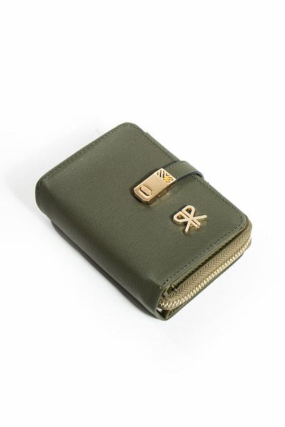 ImPolo Derek Khaki Green Women's Hand and Bag Wallet 10x13 Size
