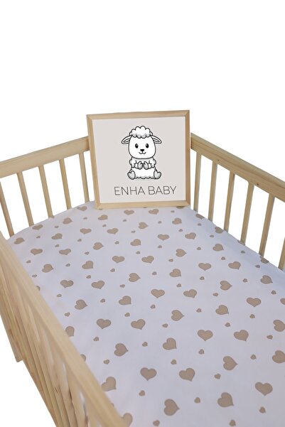 ENHA BABY %100 Pamuk Ranforce Kumaş Lastikli Bebek Çarşafı,beşik Ve Park Yata...