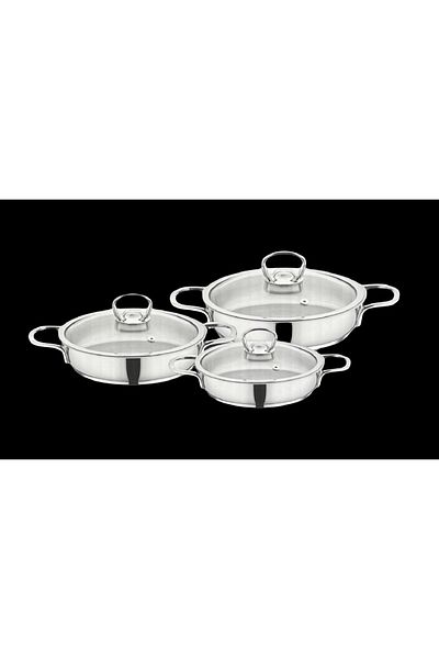 CAN Sudem Kuzey 3-Piece Stainless Steel Sahan Set