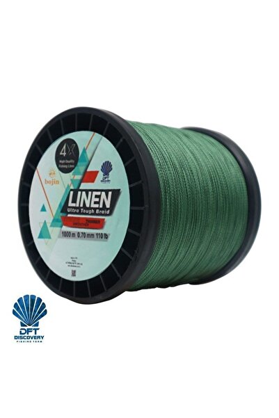 DFT خيط صيد السمك Bojin 4x Linen 0.70 مم 1000 متر أخضر