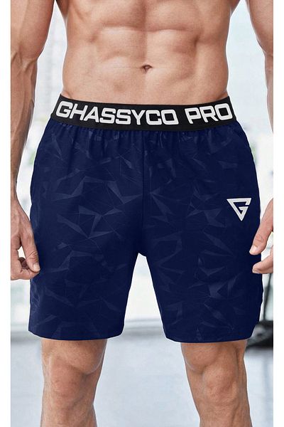 GHASSY CO. Ghassy Co. Pantaloni scurți sport pentru alergare, cu talie elastică, respirabili, pentru fitness