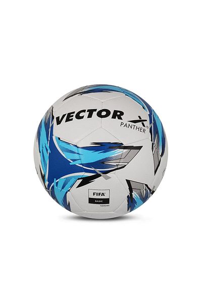 Vector X Panther Thermofusion Football | Sports | Match | Training | Practice Size-5 | White-Sky |