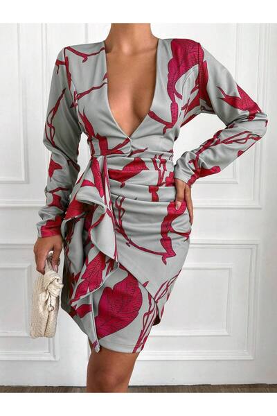 Mio Boutiques Chest and Back Low-Cut Mini Dress