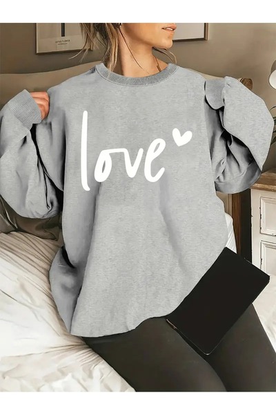 DAXİS Sportwear Company Ženska majica sa ljubavnim printom - okrugli izrez