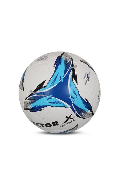 Vector X Panther Thermofusion Football | Sports | Match | Training | Practice Size-5 | White-Sky |