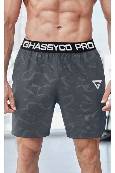GHASSY CO. Ghassy Co. Pantaloni scurți sport pentru alergare, cu talie elastică, respirabili, pentru fitness
